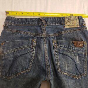 Men's Fox Racing Jeans Size 28 Waist 25 Inseam Denim Fox Apparel Straight Leg